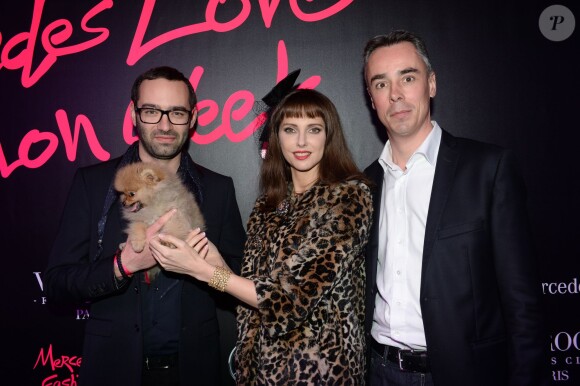 Exclusif - Frédérique Bel et des membres de la direction Mercedes - Soirée Mercedes Love Fashion week au Vip Room à Paris le 10 mars 2015