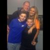 Paul Gascoigne en compagnie de sa nièce et ses neveux à l'occasion des fêtes de Noël, photo publiée sur son compte Twitter le 28 dcembre 2014