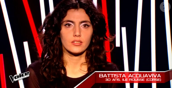 Battle entre Battista Acquaviva dans The Voice 4, sur TF1, le samedi 14 mars 2015.