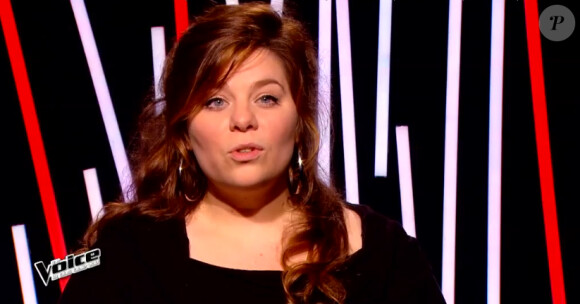 Mariana Tootsie dans The Voice 4, sur TF1, le samedi 14 mars 2015.