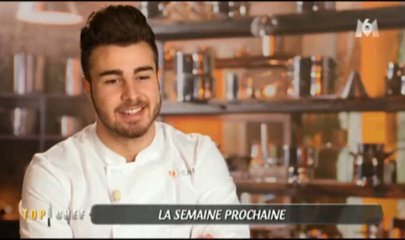 Kevin dans Top Chef 2015 sur M6, le lundi 16 mars 2015.