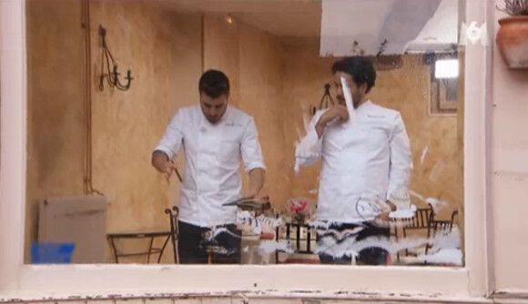 Kevin et Florian dans Top Chef 2015 sur M6, le lundi 16 mars 2015.