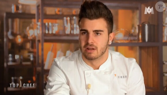 Kevin dans Top Chef 2015 sur M6, le lundi 16 mars 2015.