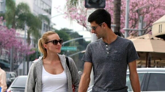 Novak Djokovic et sa belle Jelena : Surpris au cours d'un rare moment d'intimité