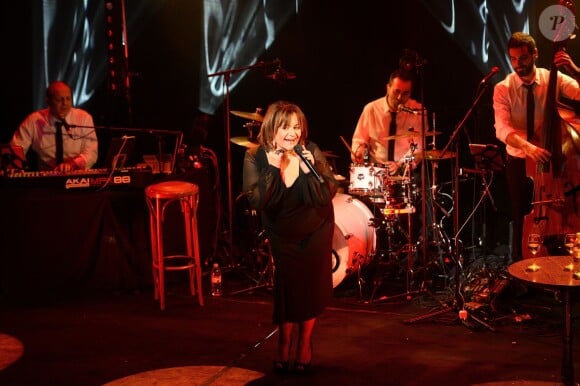 Exclusif - Concert de Lisa Angell au théâtre de la Madeleine à Paris, le 17 novembre 2014.