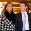 Manuel Valls et sa femme Anne Gravoin à l'inauguration de l'Auditorium de Radio France le 14 novembre 2014 à Paris. 