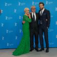  Simon Curtis, Ryan Reynolds et Helen Mirren au Photocall du film "Woman in Gold" lors du 65&egrave;me festival du film de Berlin. Le 9 f&eacute;vrier 2015 
