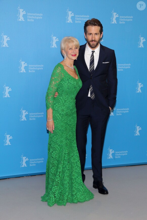 Helen Mirren, Ryan Reynolds au Photocall du film "Woman in Gold" lors du 65ème festival international du film de Berlin (Berlinale 2015) le 9 février 2015.