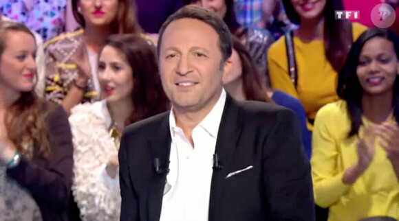 Julien Lepers sur le plateau des Enfants de la télé sur TF1, le 20 mars 2015.