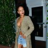 Rihanna, sans soutien-gorge, va dîner au restaurant Giorgio Baldi à Los Angeles, le 21 mars 2015.
