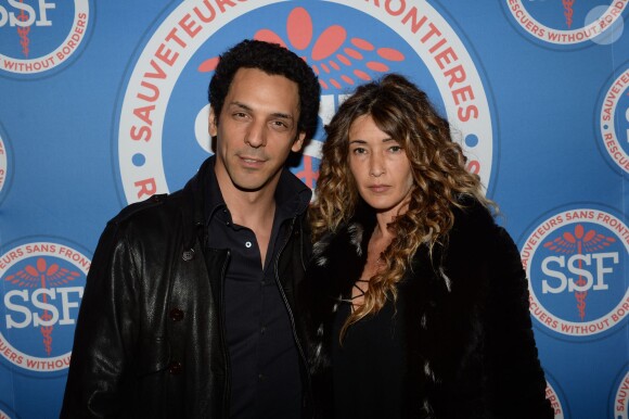 Tomer Sisley et sa compagne Karine Machado - Soirée de gala "Sauveteurs sans frontières" à l'Hôtel du Collectionneur, à Paris, le 23 mars 2015.