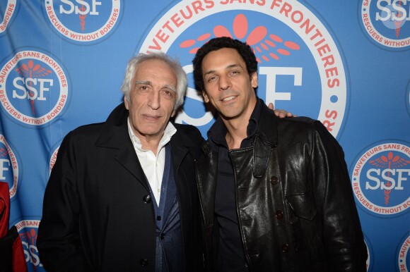 Gérard Darmon et Tomer Sisley - Soirée de gala "Sauveteurs sans frontières" à l'Hôtel du Collectionneur, à Paris, le 23 mars 2015.