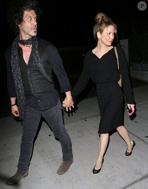 Renée Zellweger et son petit-ami Doyle ont dîné au restaurant Cecconi à West Hollywood, le 20 mai 2014.