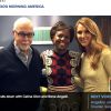 René Angélil a assisté à l'enregistrement de l'interview de Céline Dion pour Good Morning America qui sera diffusée ce mercredi 25 mars 2015.