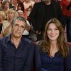 Carla Bruni et Julien Clerc - enregistrement de "Vivement dimanche" à Paris, le 24 septembre 2013. Diffusion sur France 2, le dimanche 29 septembre.