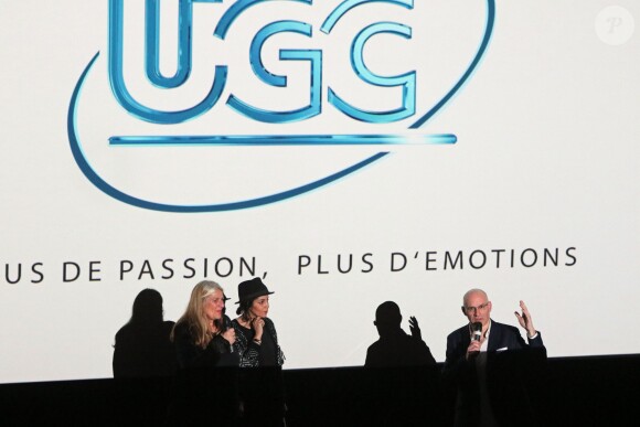 Leïla Bekhti et la réalisatrice Brigitte Sy lors d'une avant-première du film "L'astragale" à l'UGC Bordeaux à Bordeaux, le 25 mars 2015