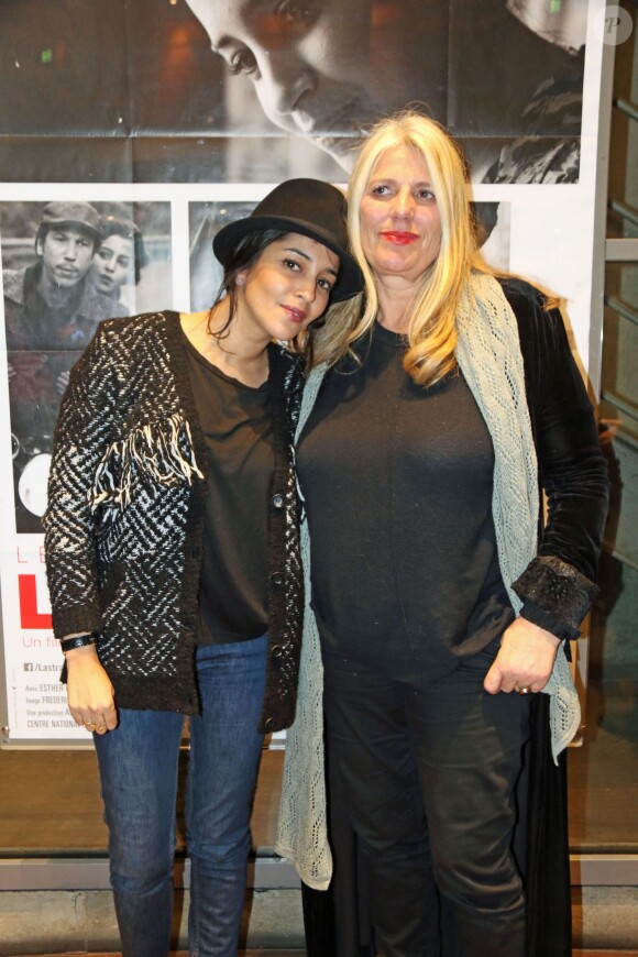 Leïla Bekhti et la réalisatrice Brigitte Sy lors d'une avant-première du film "L'astragale" à l'UGC Bordeaux à Bordeaux, le 25 mars 2015