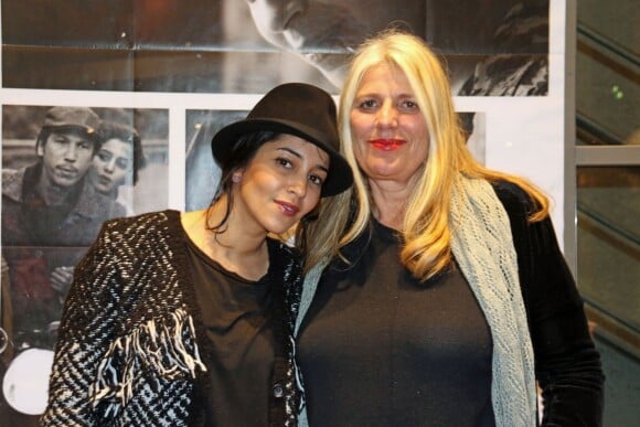 Leïla Bekhti et la réalisatrice Brigitte Sy lors d'une avant-première du film "L'astragale" à l'UGC Bordeaux à Bordeaux, le 25 mars 2015