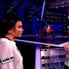 Manon Palmer, Amélie Piovoso et Sweet Jane dans The Voice 4 sur TF1, le 28 mars 2015.