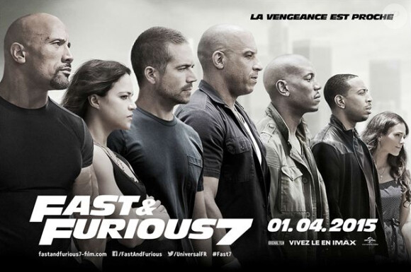 Affiche du film Fast and Furious 7, en salles le 1er avril 2015