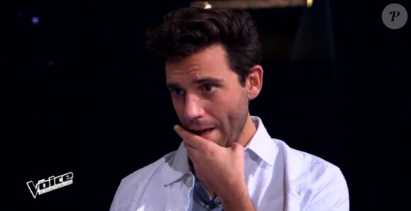 Mika, samedi 28 mars 2015 dans l'épreuve finale de The Voice 4 sur TF1.