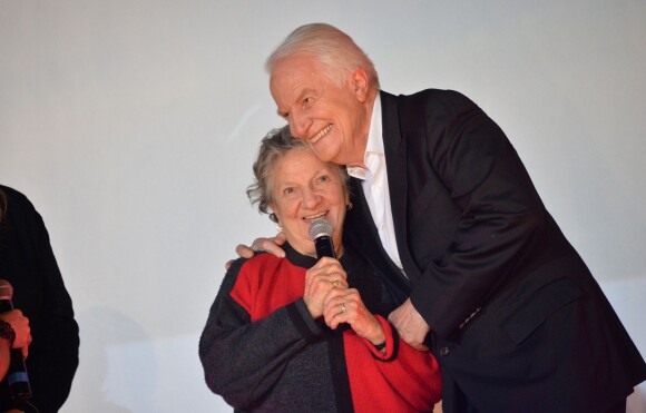 André Dussollier et Marthe Villalonga - Hommage à André Dussollier lors du 5ème festival2cinéma de Valenciennes, le 28 mars 2015