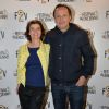 Irène Jacob et Arnaud Viard - Photocall du film "Arnaud fait son deuxième film" de Arnaud Viard lors du 5ème festiva 2 cinéma de Valenciennes le 28 mars 2015.