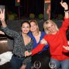 Exclusif - Saïda Jawad, Valérie Trierweiler et Sophie Albou, créatrice de la marque Paul & Joe à la soirée Ladies du jeudi à l'Arc à Paris, le 19 mars 2015.