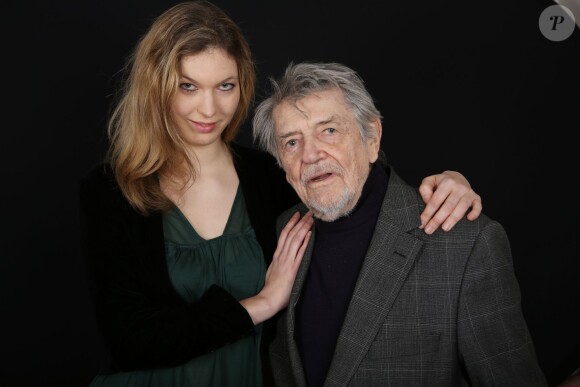 Exclusif - Melissa Mourer Ordenner et Jean-Pierre Mocky - Studio du 10e prix Henri Langlois à la maison de l'UNESCO à Paris le 30 mars 2015.
