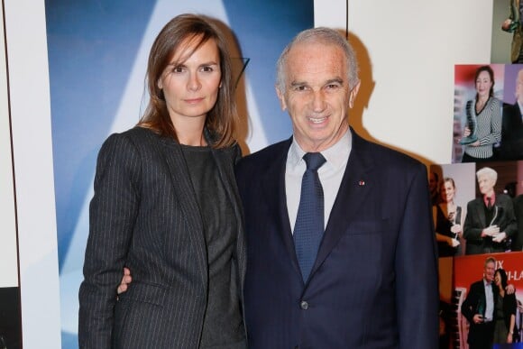 Alain Terzian et sa femme Brune de Margerie - Photocall du 10e prix Henri Langlois à la maison de l'UNESCO à Paris le 30 mars 2015