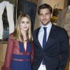 Olivia Palermo et et son mari Johannes Huebl à l'Inauguration de la boutique Tommy Hilfiger Bd des Capucines à Paris le 31 mars 2015.