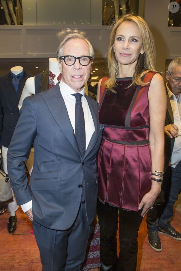Tommy Hilfiger et sa femme Dee  à l'Inauguration de la boutique Tommy Hilfiger Bd des Capucines à Paris le 31 mars 2015.