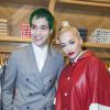 Richard Hilfiger et sa compagne Rita Ora à l'Inauguration de la boutique Tommy Hilfiger Bd des Capucines à Paris le 31 mars 2015.
