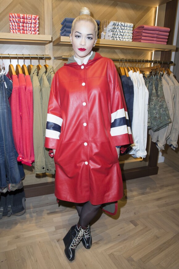 Rita Ora  à l'Inauguration de la boutique Tommy Hilfiger Bd des Capucines à Paris le 31 mars 2015.