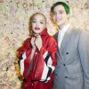 Richard Hilfiger et sa compagne Rita Ora à l'Inauguration de la boutique Tommy Hilfiger Bd des Capucines à Paris le 31 mars 2015.