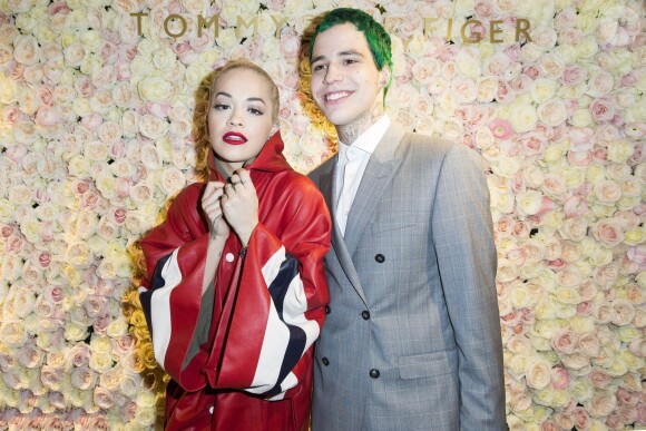 Richard Hilfiger et sa compagne Rita Ora à l'Inauguration de la boutique Tommy Hilfiger Bd des Capucines à Paris le 31 mars 2015.