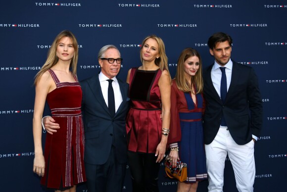 Behati Prinsloo, Tommy Hilfiger et sa femme Dee, Olivia Palermo et son mari Johannes Huebl à l'Inauguration de la boutique Tommy Hilfiger Bd des Capucines à Paris le 31 mars 2015.