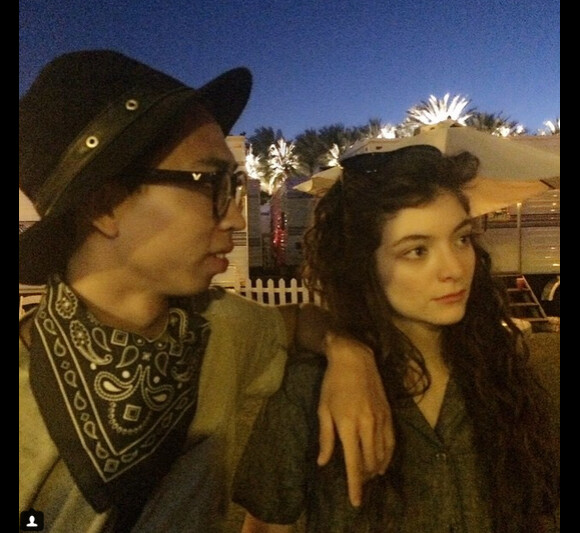 James Lowe et Lorde sur Instagram, le 31 mars 2015. Cela fait deux ans qu'ils sont ensemble.