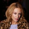 Kylie Minogue, marraine de l'association - Représentation de la pièce de théâtre "Les Grandes Filles" au Théâtre Montparnasse en soutien à l'APREC (l'Alliance Pour la Recherche en Cancérologie) à Paris, le 31 mars 2015.