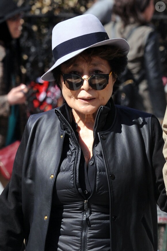 Yoko Ono à New York le 2 avril 2015. 