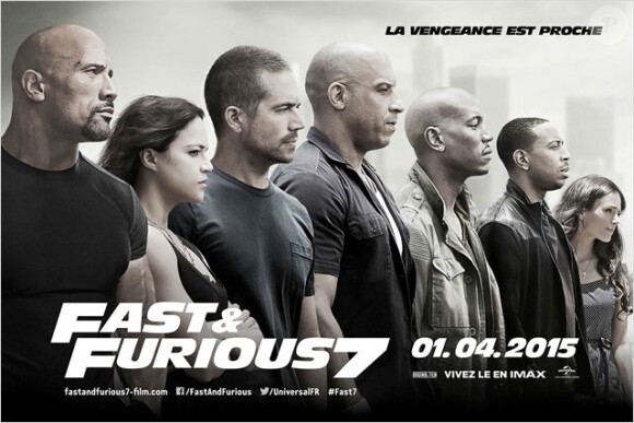 Affiche française de Fast & Furious 7.