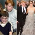 Daniel Radcliff / Emma Watson / Rupert Grint 
 Le trio en 2000 / Le trio en 2011 