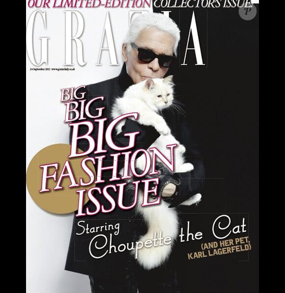Karl Lagerfeld et Choupette pour Grazia