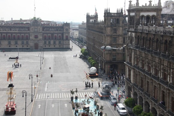 Ambiance sur le tournage du dernier James Bond 007 " Spectre" à Mexico City, au Mexique le 27 mars 2015.