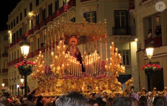 La procession de la semaine sainte à Malaga, le 2 avril 2015.