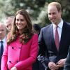 Kate Middleton, enceinte, le 27 mars 2015 dans la banlieue sud de Londres. Sa dernière mission avant son congé maternité.