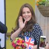 Kate Middleton, enceinte, dans un foyer pour enfants de Londres le 18 mars 2015