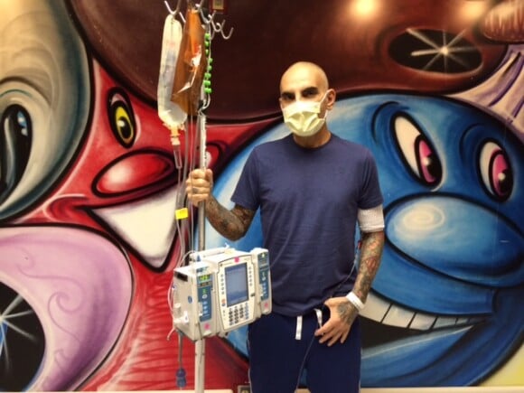 EXCLUSIVITE - Christian Audigier, au Cedars-Sinai Hospital de Los Angeles, commence la chimiothérapie le 12 mars 2015