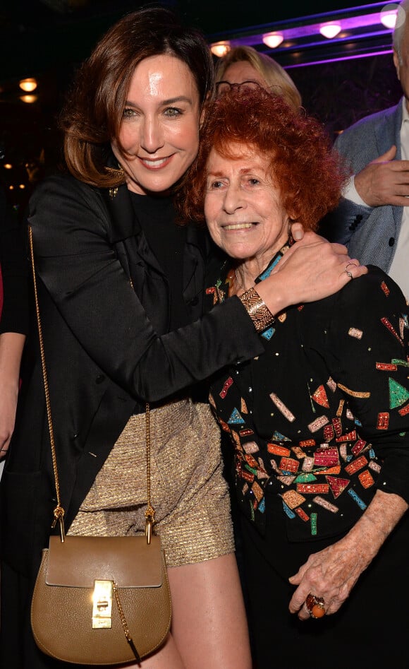 Elsa Zylberstein et Marceline Loridan-Ivens - Prix de la Closerie des Lilas 2015 à Paris, le 8 avril 2015