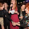 Elsa Zylberstein, Jessica Nelson, Marceline Loridan-Ivens - Prix de la Closerie des Lilas 2015 à Paris, le 8 avril 2015